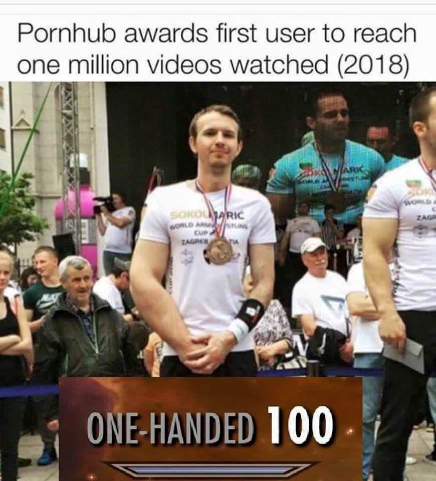 pornhub awards first user - Pornhub awards first user to reach one million videos watched 2018 Soromaric World OneHanded 100