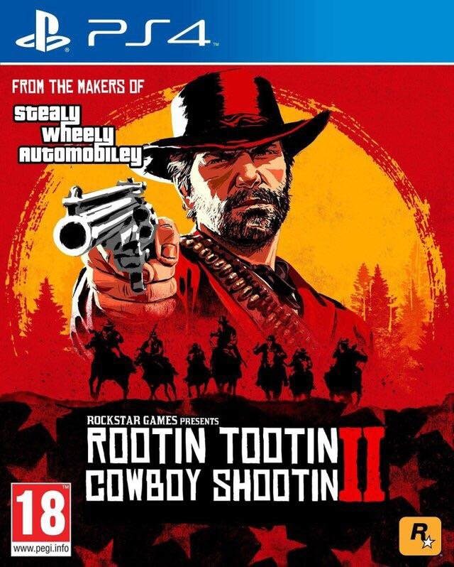 Sb PS4 From The Makers Of Stealy Wheelu Automobil Rockstar Games Presents Rootin Tootin Cowboy Shootini