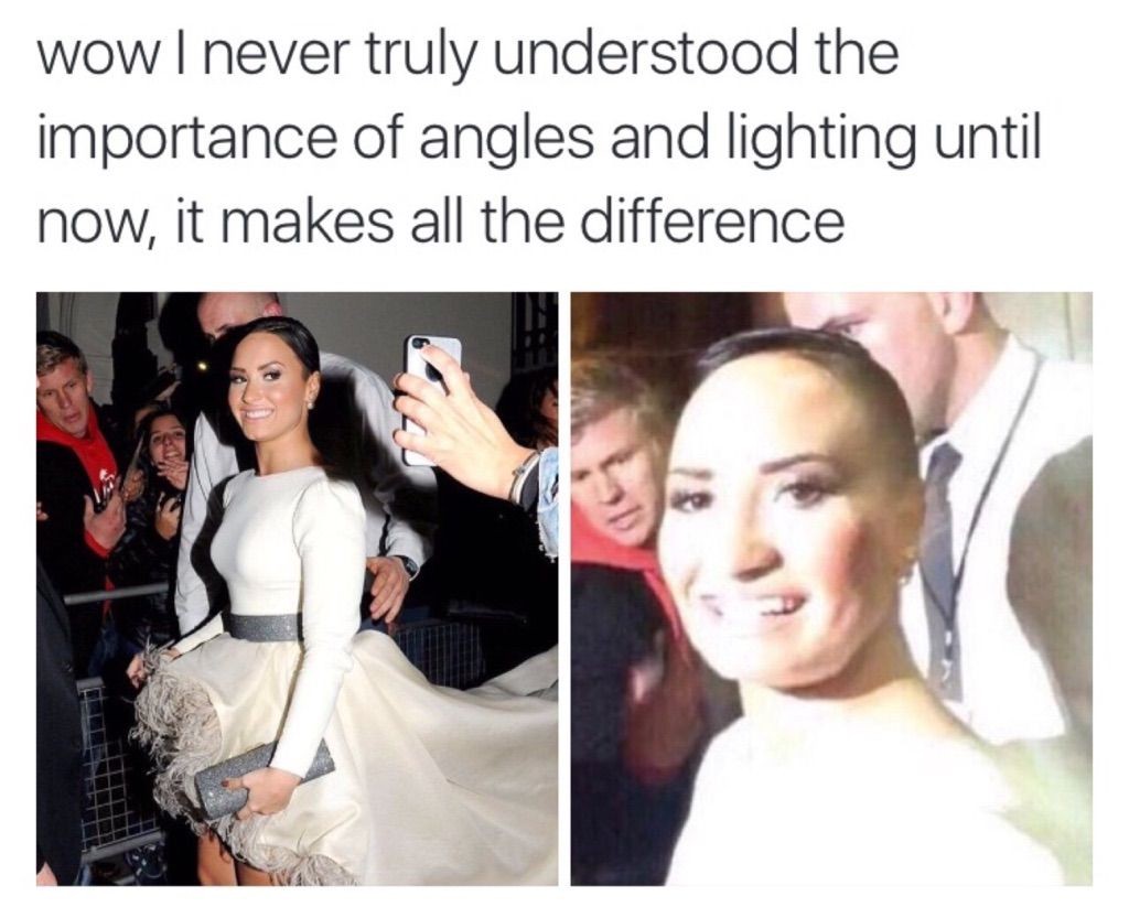 poot lovato - wow I never truly understood the importance of angles and lighting until now, it makes all the difference