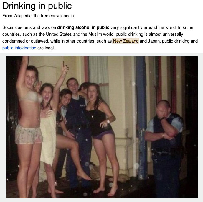 Drinking in public From Wikipedia, the free encyclopedia Social customs and laws on drinking alcohol in public vary significantly around the world. In some countries, such as the United States and the Muslim world, public drinking is almost universally…