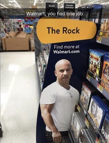 vin diesel and the rock meme - Movies Walmart, you had one job The Rock Find more at Walmart.com