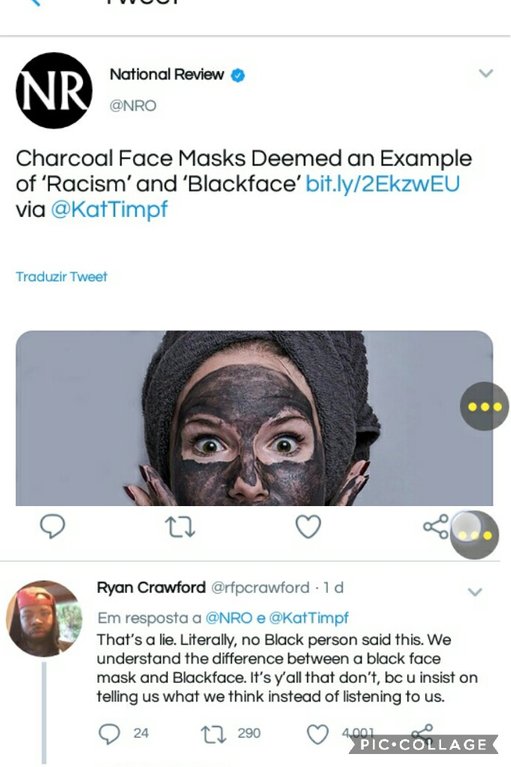 memes - Katherine Timpf - National Review Nr Charcoal Face Masks Deemed an Example of 'Racism' and 'Blackface' bit.ly2EkzwEU via Traduzir Tweet Ryan Crawford 1d Em resposta a e Timpf That's a lie. Literally, no Black person said this. We understand the di
