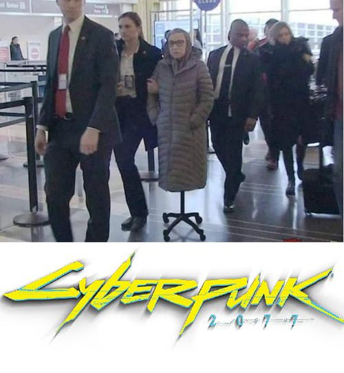 cyberpunk 2077 memes - ruth bader ginsburg airport