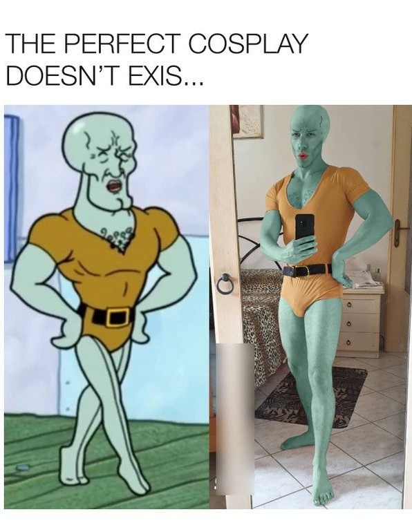 handsome squidward - The Perfect Cosplay Doesn'T Exis... o oo