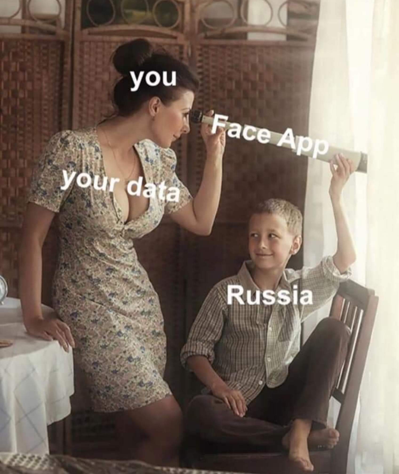 face app meme russia - you Face App your data Russia