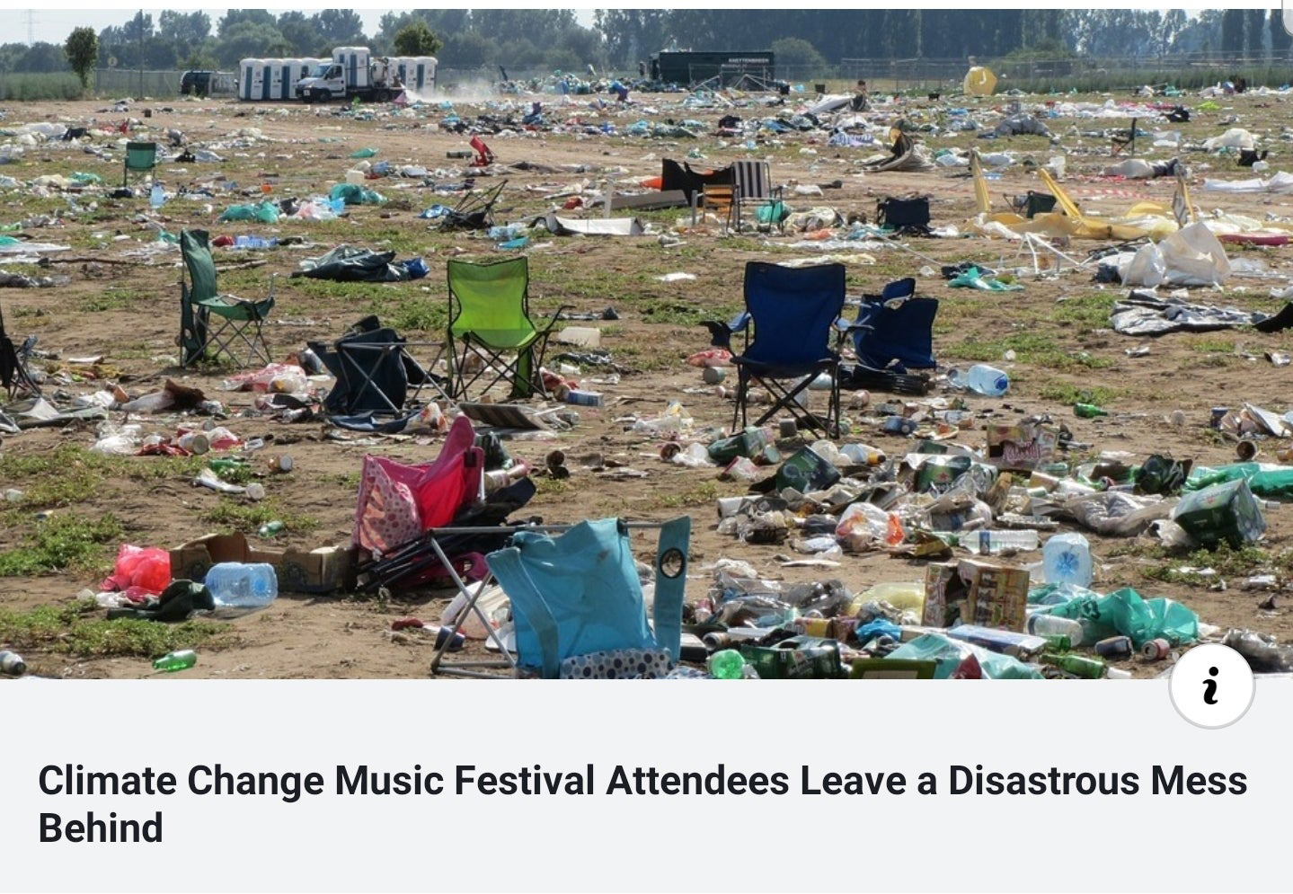 electric picnic rubbish - Climate Change Music Festival Attendees Leave a Disastrous Mess Behind