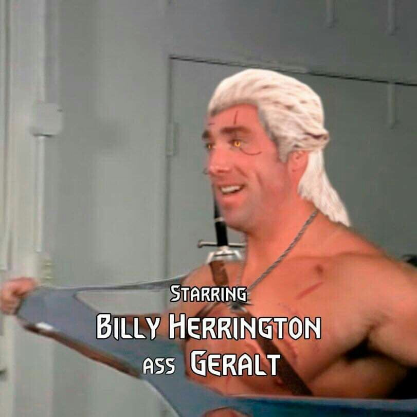 witcher memes - blond - Starring Billy Herrington Ass Geralt