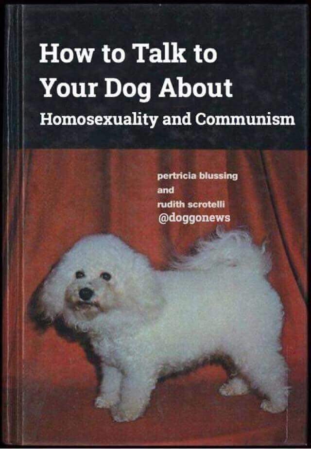 talk your dog about homosexuality - How to Talk to Your Dog About Homosexuality and Communism pertricia blussing and rudith scrotelli
