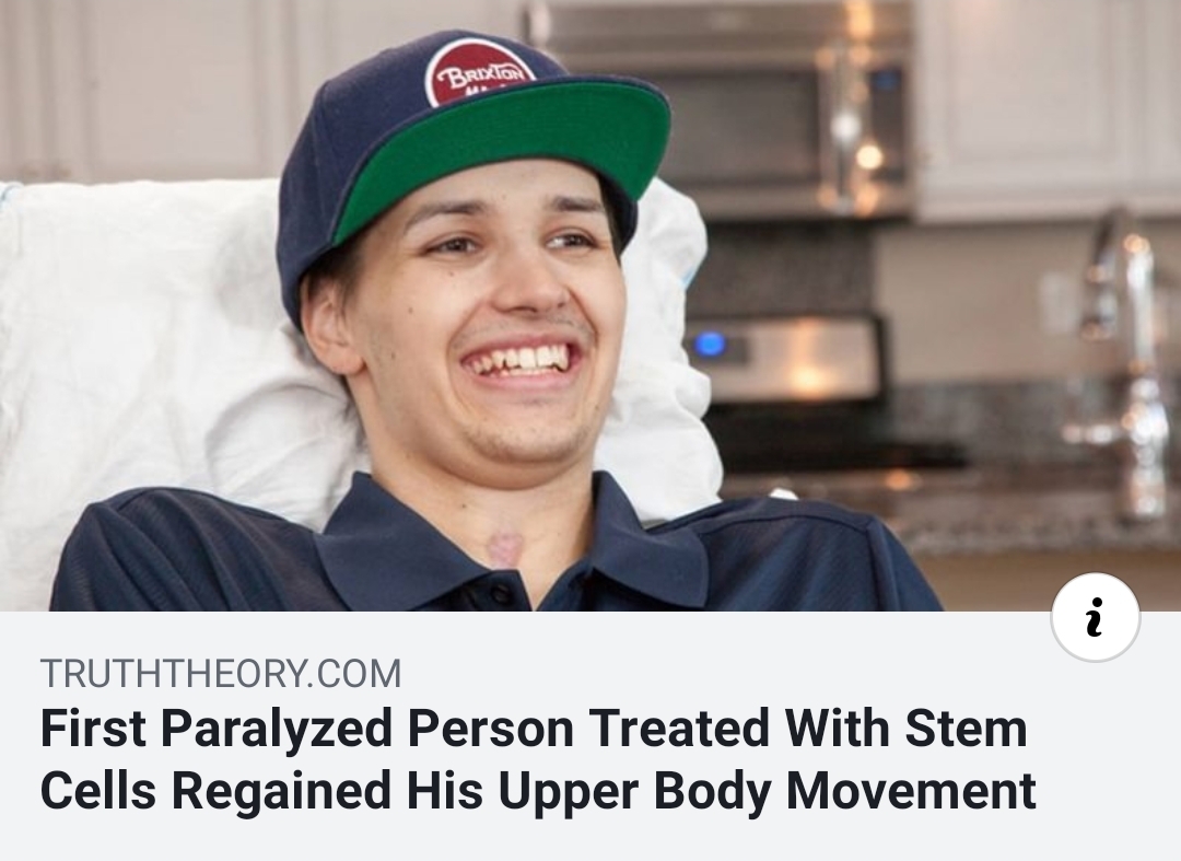 first paralyzed human treated with stem cells has now regained his upper body movement - Brixton Truththeory.Com First Paralyzed Person Treated With Stem Cells Regained His Upper Body Movement