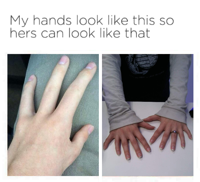 Hand - My hands look this so hers can look that