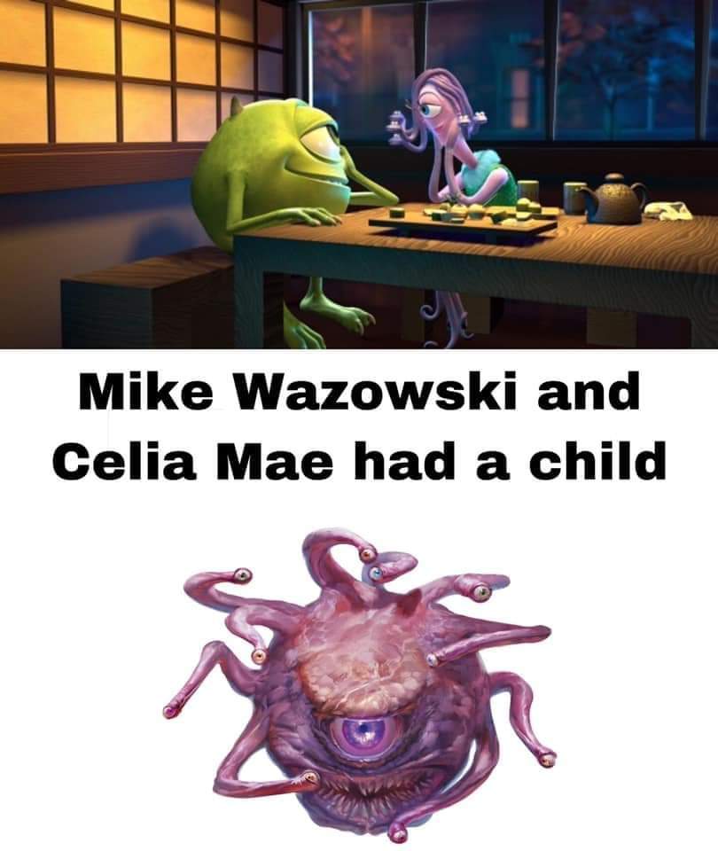 shmutsi boo - Mike Wazowski and Celia Mae had a child