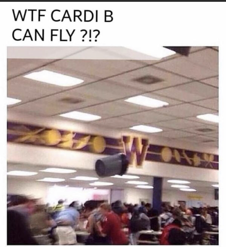 ex trash meme - Wtf Cardi B Can Fly ?!?