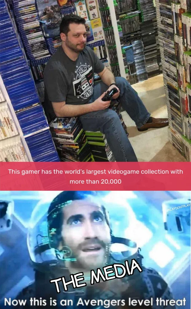 world's video game collection - This gamer has the world's largest videogame collection with more than 20,000 The Media Now this is an Avengers level threat
