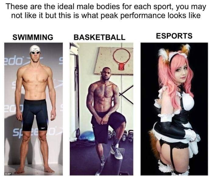 ideal male body - These are the ideal male bodies for each sport, you may not it but this is what peak performance looks Swimming Basketball Esports edo Sh
