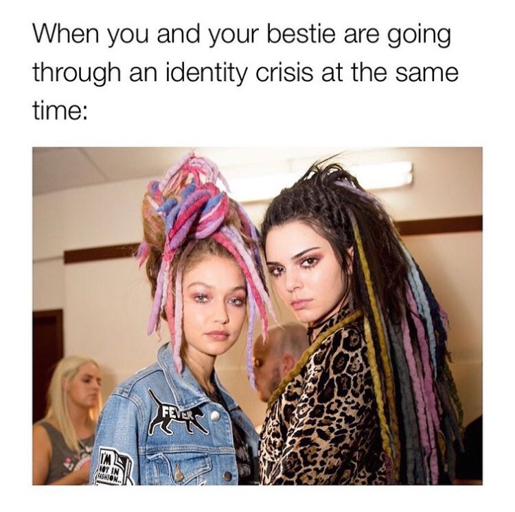 kendall jenner dreads - When you and your bestie are going through an identity crisis at the same time Fever