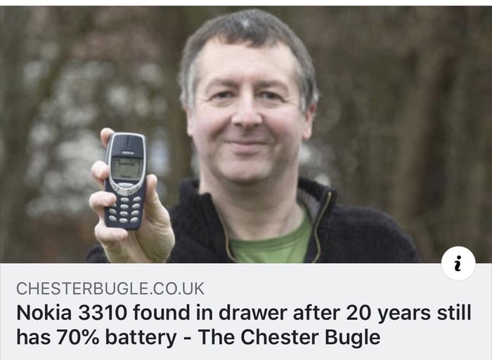 using a nokia - Chesterbugle.Co.Uk Nokia 3310 found in drawer after 20 years still has 70% battery The Chester Bugle