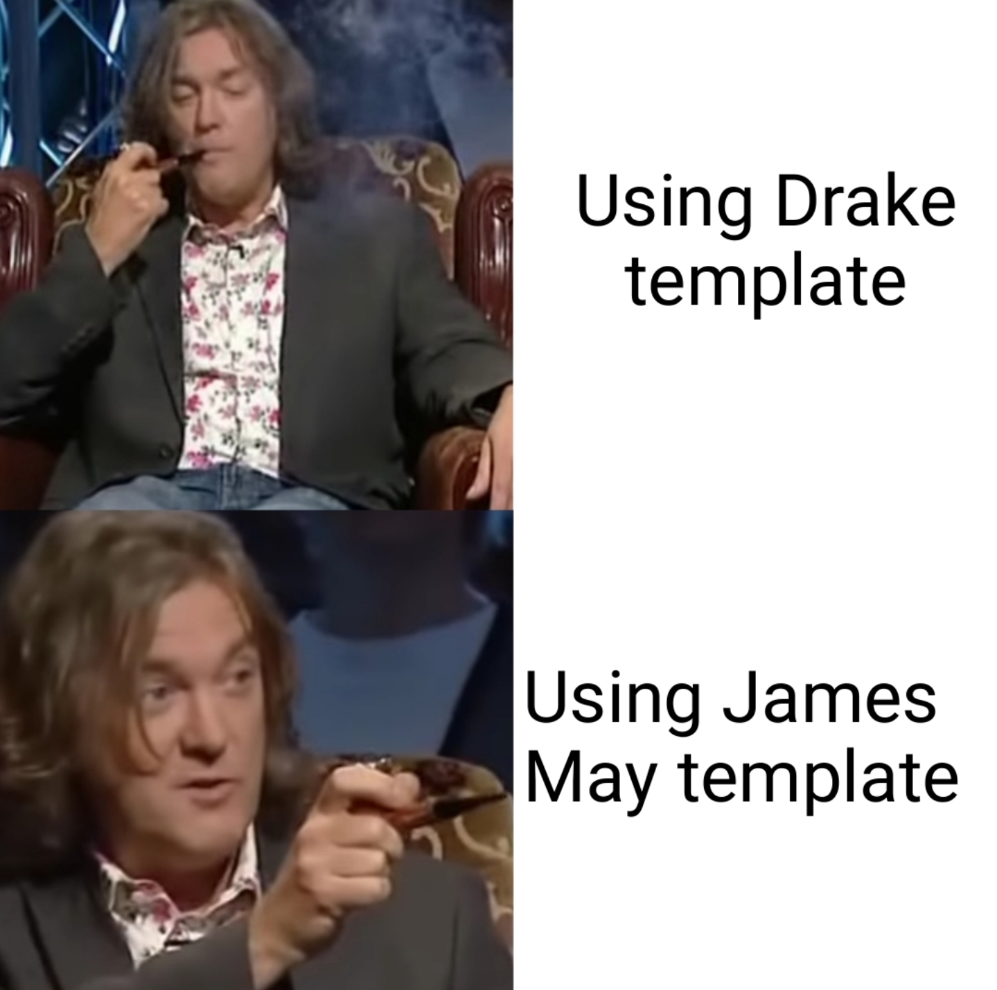 james may - Using Drake template Using James May template