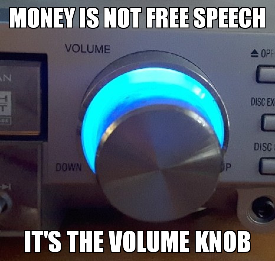 successful black man meme - Money Is Not Free Speech Volume 4 Op Th Disc Ex Disc Down Up It'S The Volume Knob