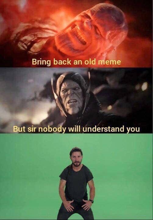 bring back an old meme - Bring back an old meme But sir nobody will understand you