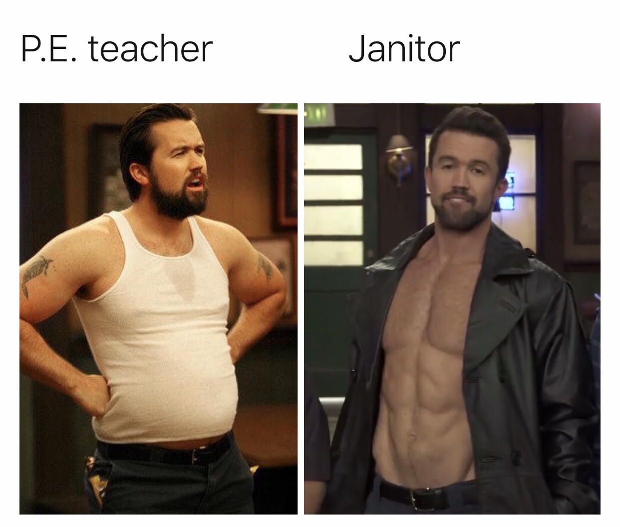 Meme - P.E. teacher Janitor