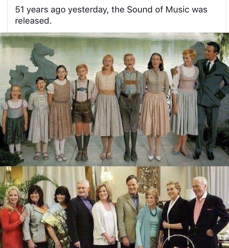 sound of music reunion - 51 years ago yesterday, the Sound of Music was released. 6 to En