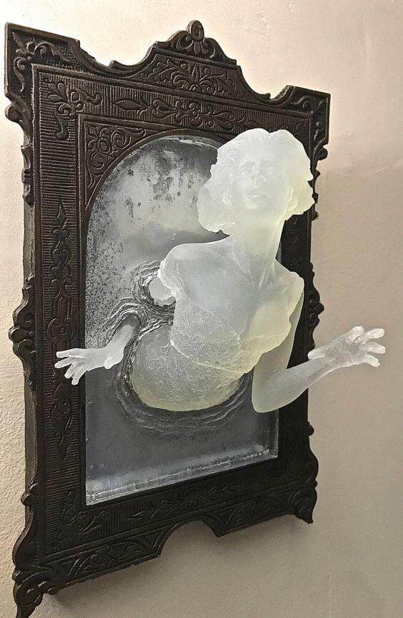 sculpture ghost mirror