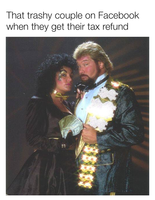 sherri ted dibiase - That trashy couple on Facebook when they get their tax refund