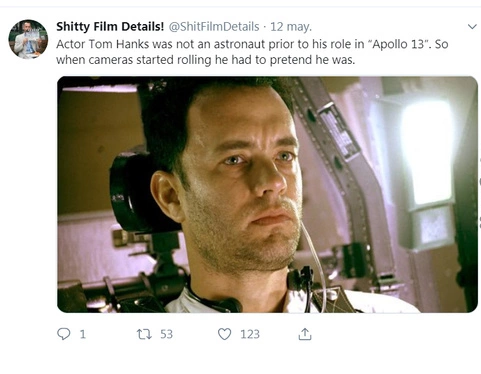 apollo 11 tom hanks - Shitty Film Details! 12 may. Actor Tom Hanks was not an astronaut prior to his role in