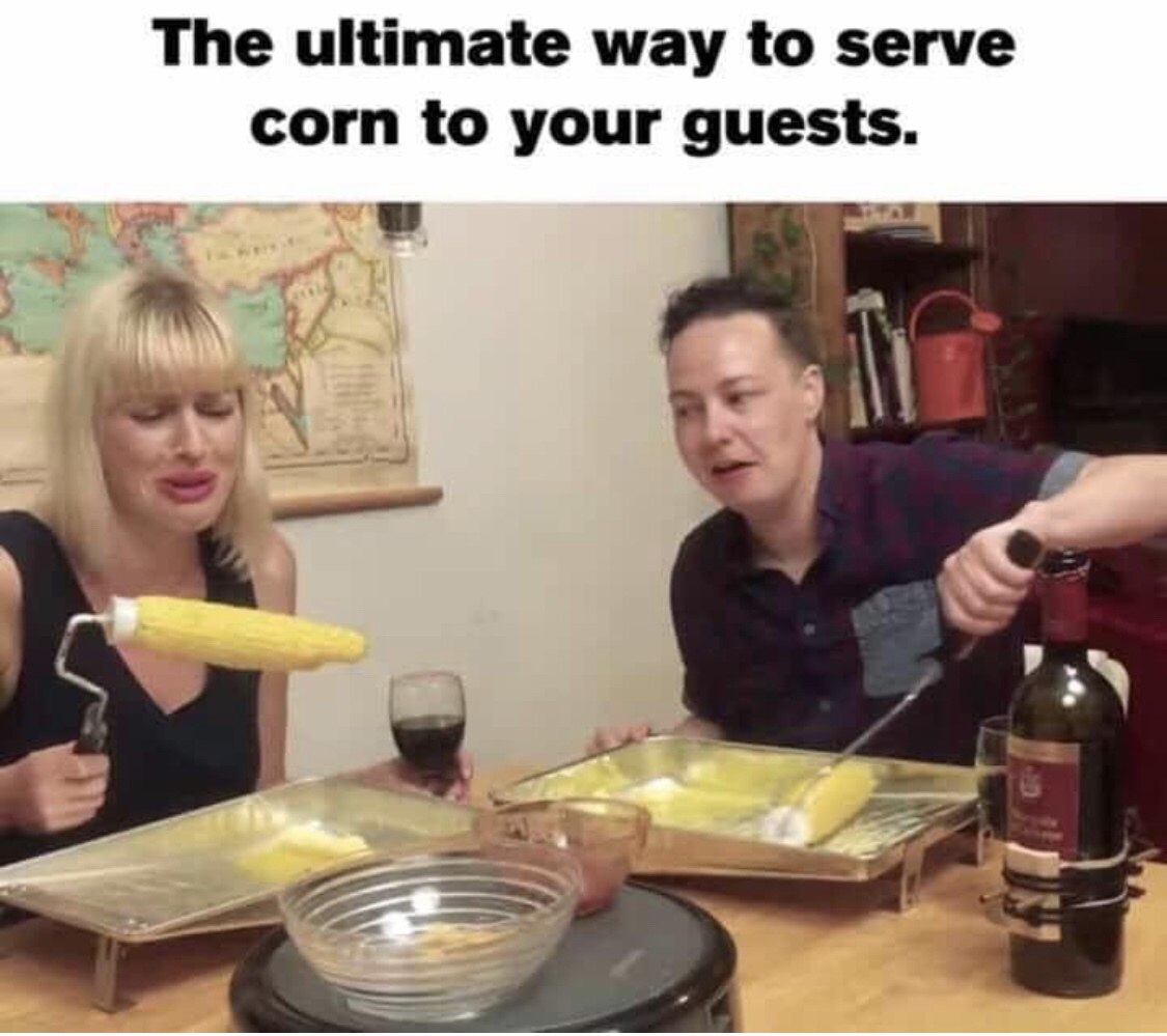 ultimate way to serve corn to your guests - The ultimate way to serve corn to your guests.