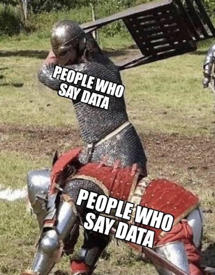 knight meme template - People Who Say Data People Who Say Data