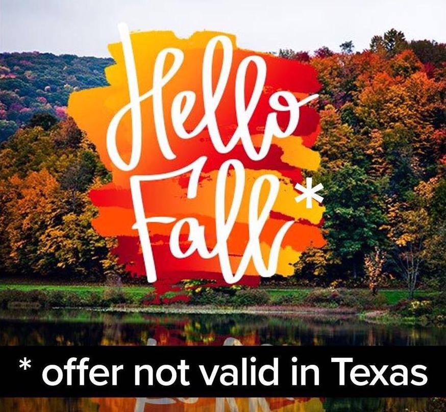 nature - offer not valid in Texas