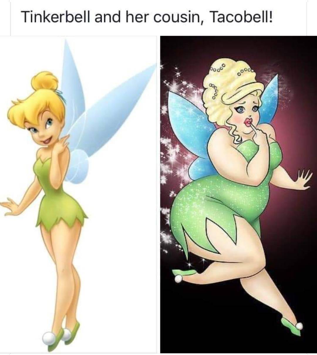tinkerbell printable - Tinkerbell and her cousin, Tacobell! 000