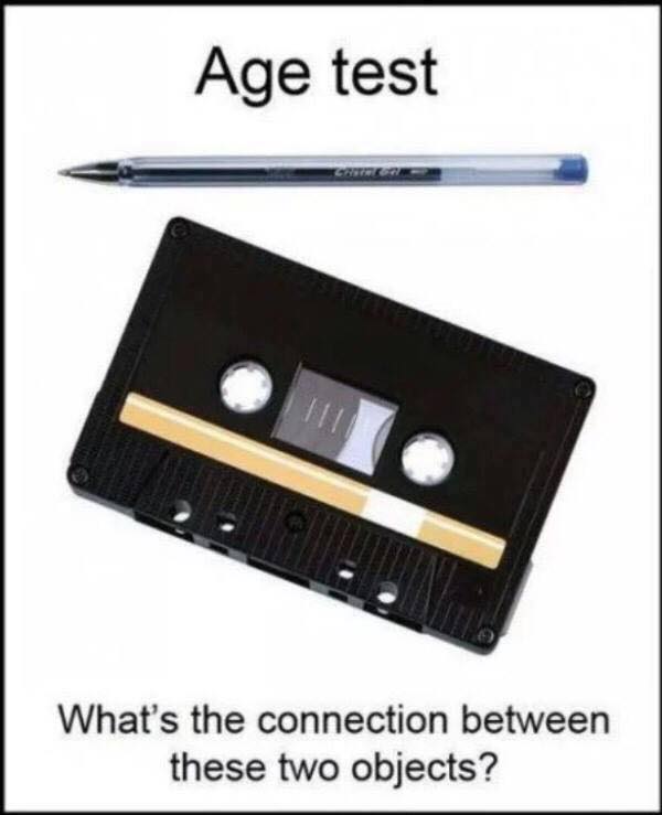 born in the 80s jokes - Age test What's the connection between these two objects?