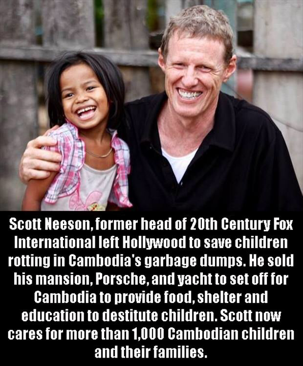 pegasus bridge - Scott Neeson, former head of 20th Century Fox International left Hollywood to save children rotting in Cambodia's garbage dumps. He sold his mansion, Porsche, and yacht to set off for Cambodia to provide food, shelter and education to des