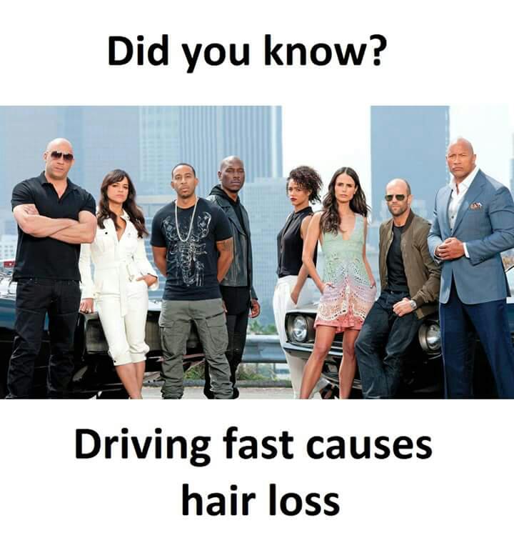 driving fast causes hair loss - Did you know? Driving fast causes hair loss