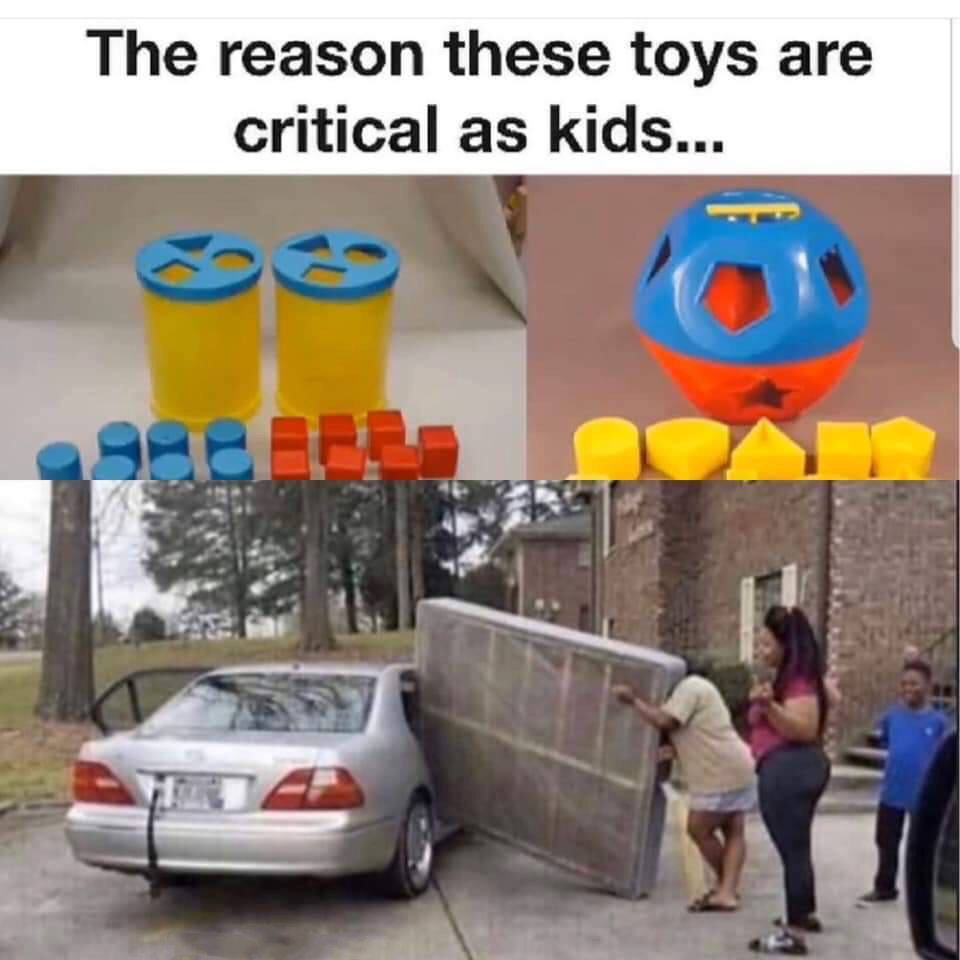 fucks sake karen slide the seat up - The reason these toys are critical as kids...