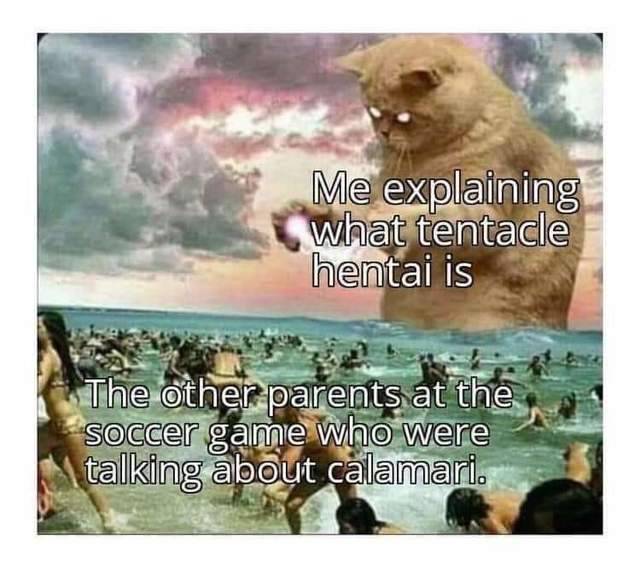 listen to everything meme death metal - Me explaining what tentacle hentai is The other parents at the Soccer game who were talking about calamari.
