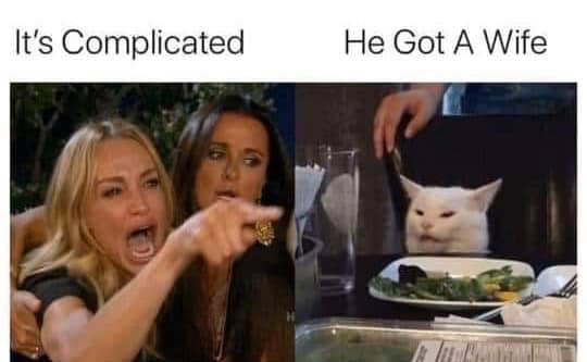 farm simulator cat meme - It's Complicated He Got A Wife