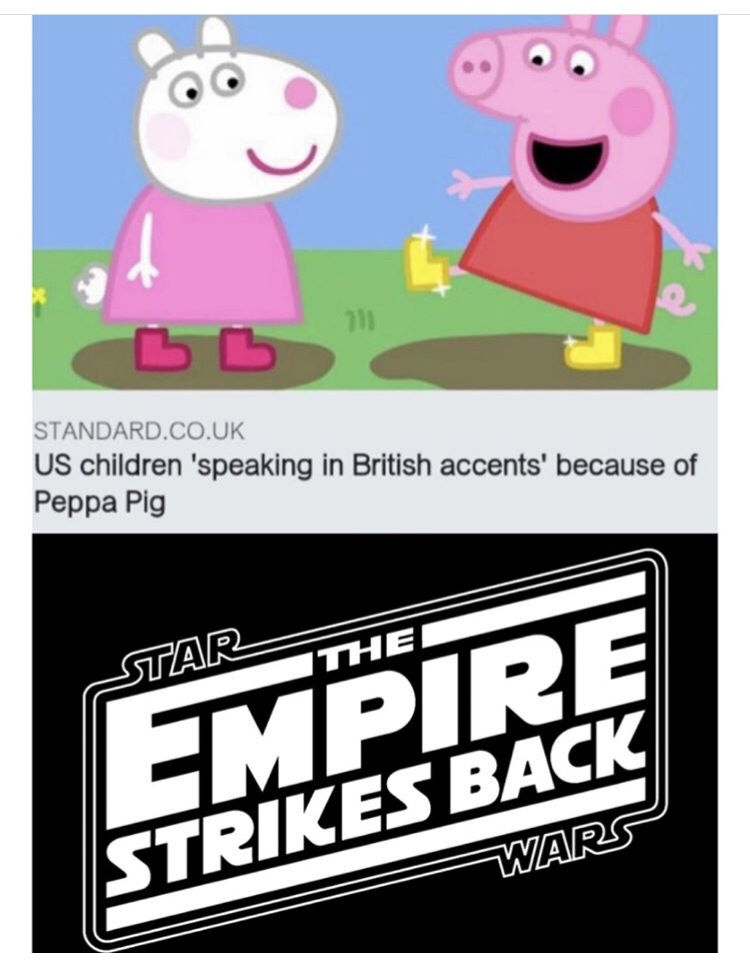 cartoon - Standard.Co.Uk Us children 'speaking in British accents' because of Peppa Pig Star The Empire Warf