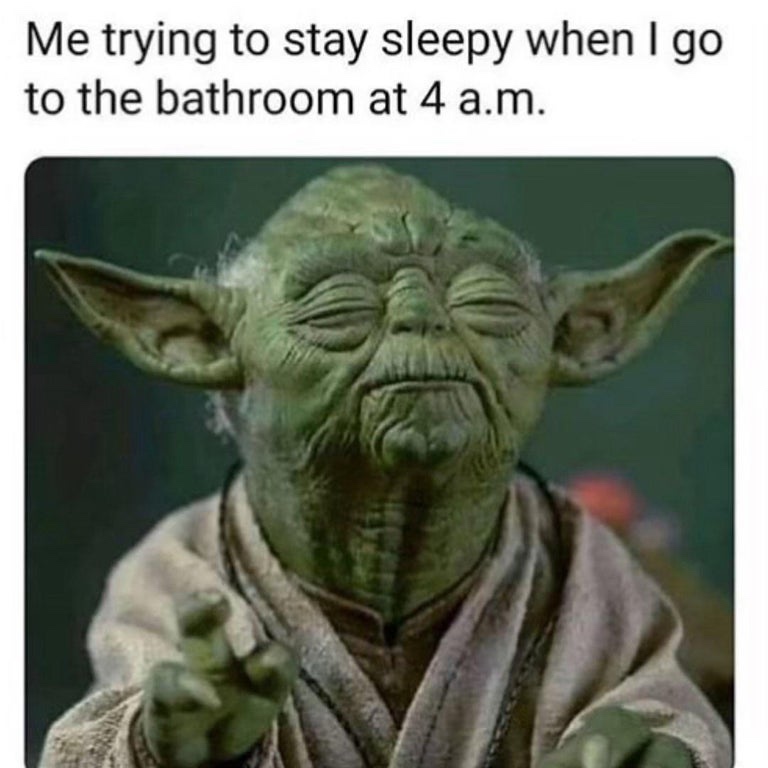 me trying to stay sleepy meme - Me trying to stay sleepy when I go to the bathroom at 4 a.m.