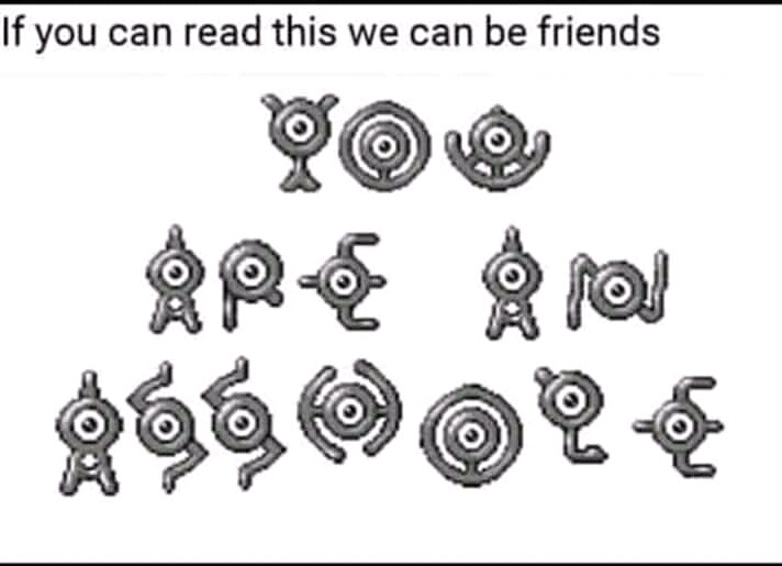Pokémon - If you can read this we can be friends p grad
