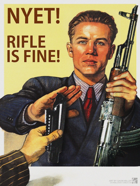 nyet rifle is fine - Nyet! Rifle Is Fine! Art By Gavin Miller Galler
