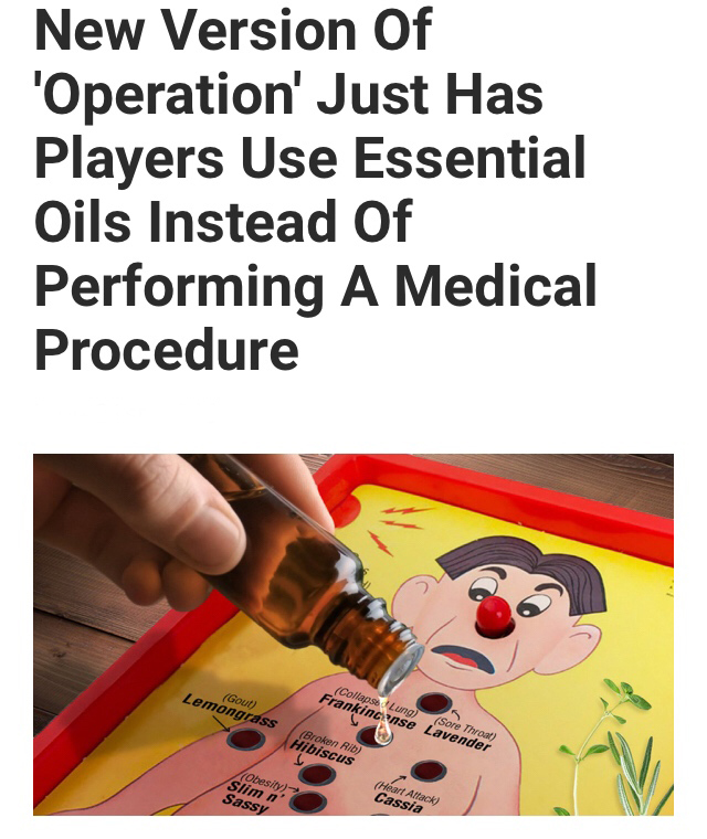 operation essential oils - New Version Of 'Operation' Just Has Players Use Essential Oils Instead of Performing A Medical Procedure Gout Lemongrass Collapse Lung Sore Throat Frankincnise Lavender Broken Rib Hibiscus Obesity Heart Attack Cassia