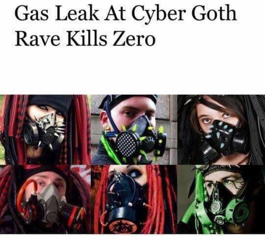 gas leak at cyber goth rave - Gas Leak At Cyber Goth Rave Kills Zero