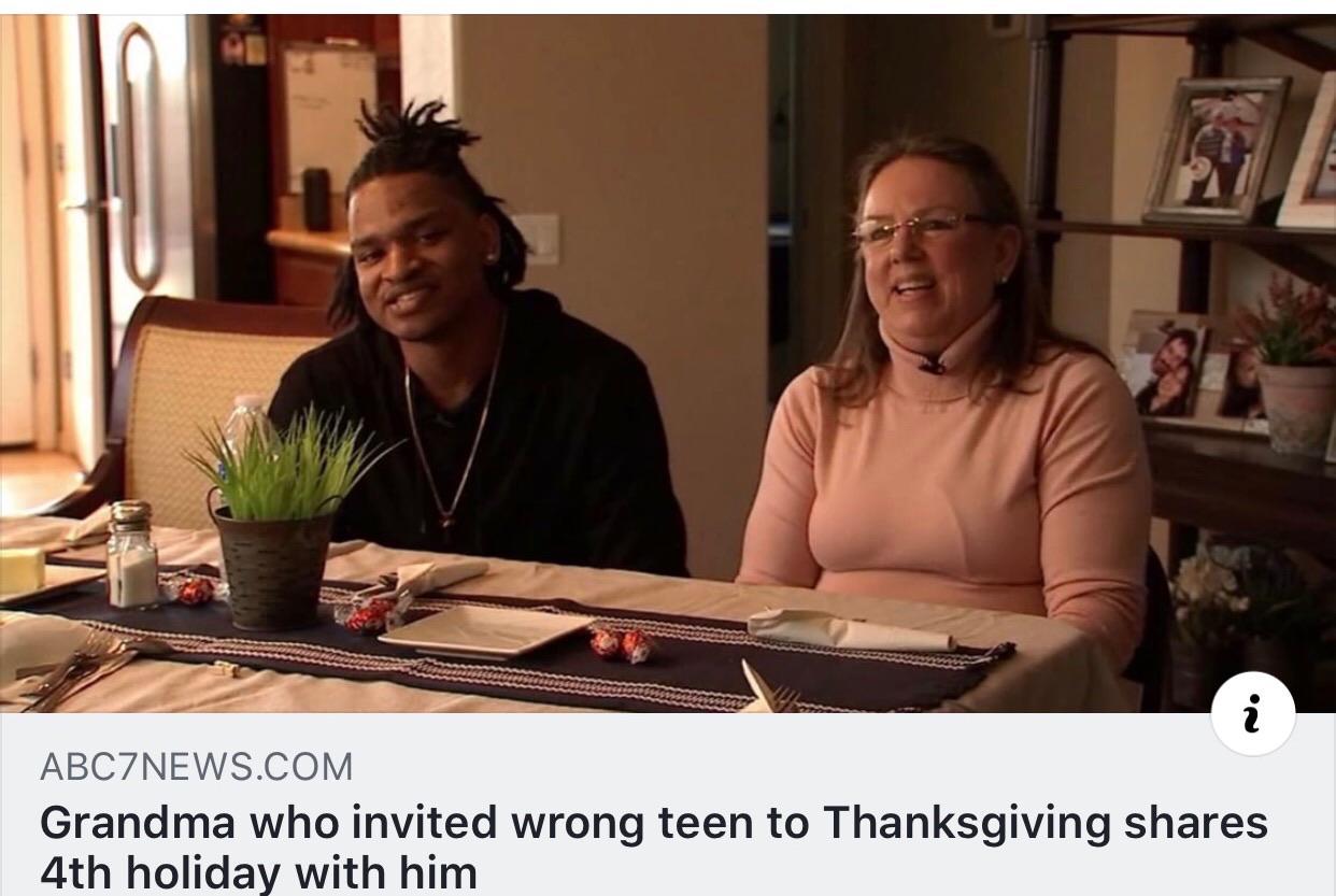 Thanksgiving - . Abcznews.Com Grandma who invited wrong teen to Thanksgiving 4th holiday with him