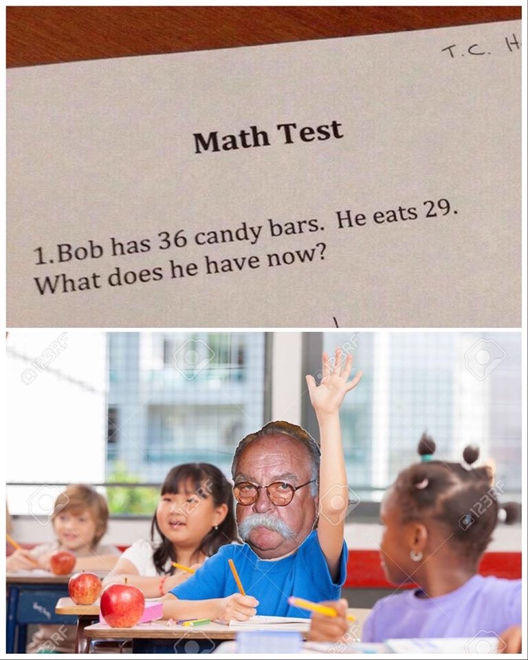 hand up school - .. 4 Math Test 1. Bob has 36 candy bars. He eats 29. What does he have now? 123RF