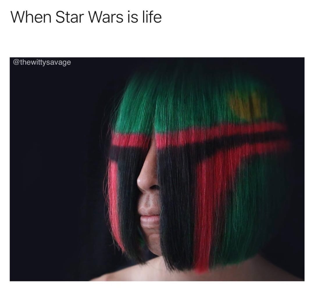 black hair - When Star Wars is life