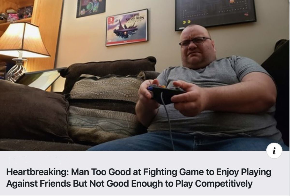 man too good at fighting games - Heartbreaking Man Too Good at Fighting Game to Enjoy Playing Against Friends But Not Good Enough to Play Competitively