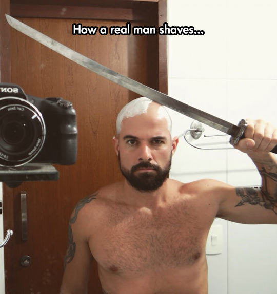 How a real man shaves.co