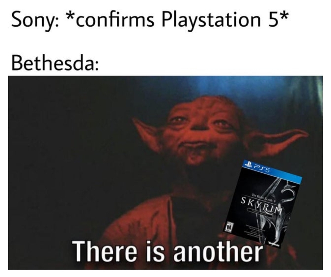 photo caption - Sony confirms Playstation 5 Bethesda BPS5 There Skyrim There is another